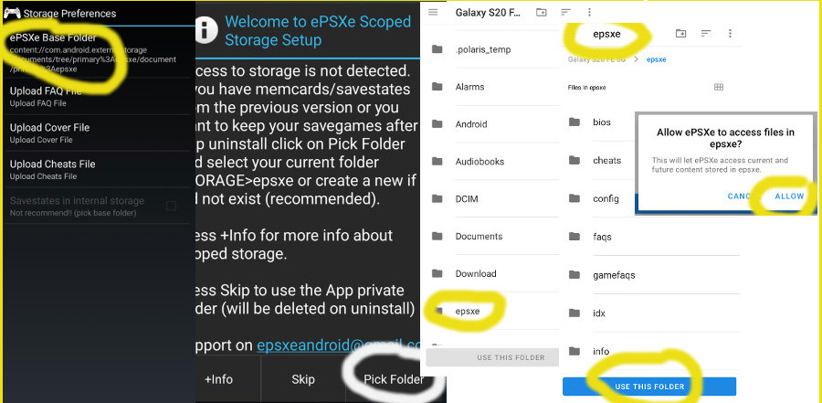 Epsxe android hot sale settings